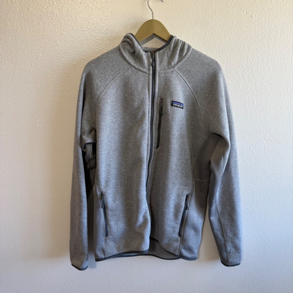 Patagonia Men's Large Gray Performance Better Sweater Hoody Neutral Travel